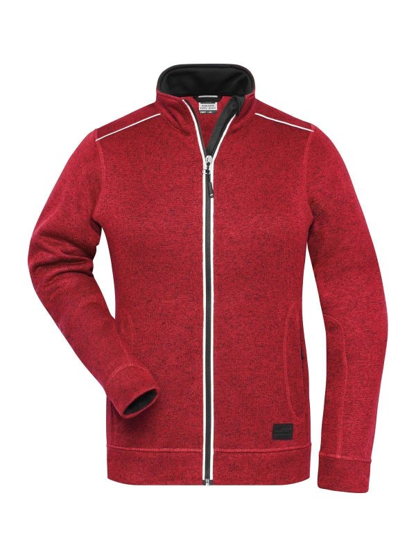 red-melange/black