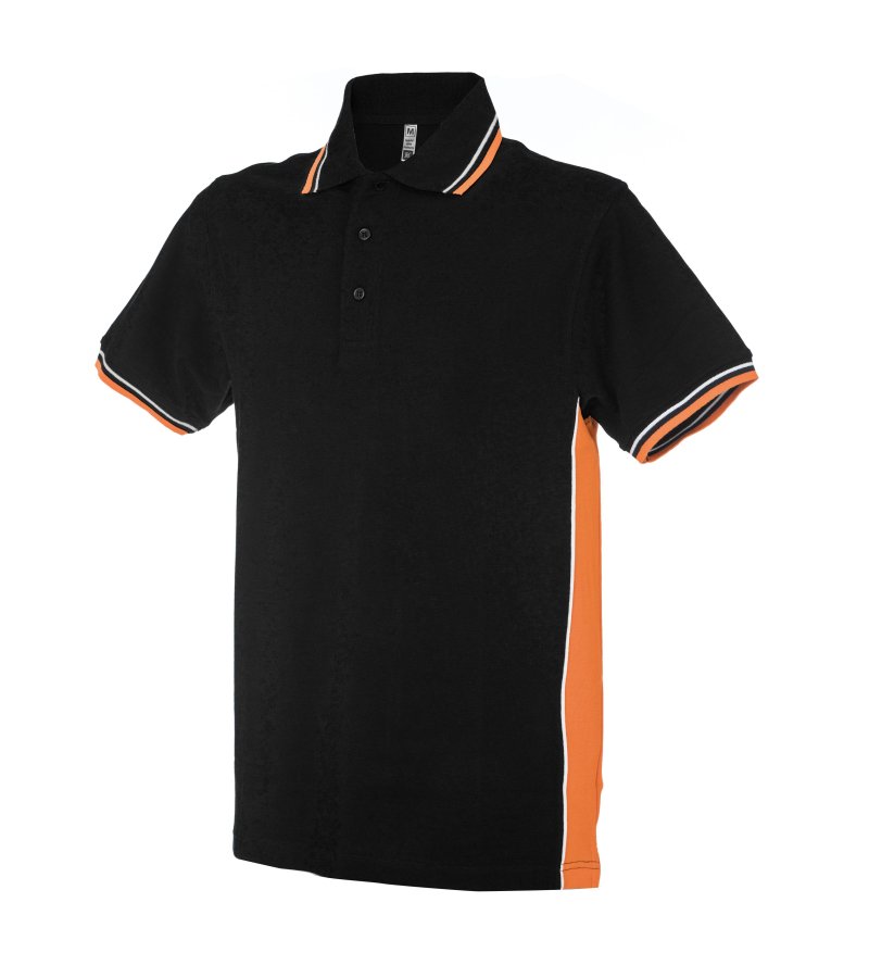 black/orange