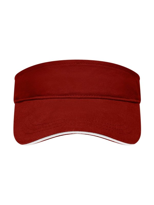 burgundy/white