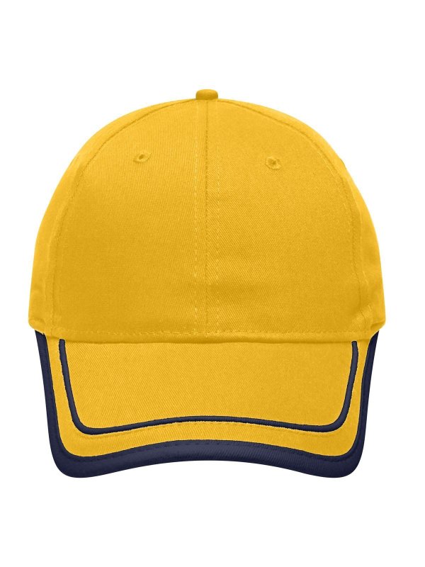 gold-yellow/navy