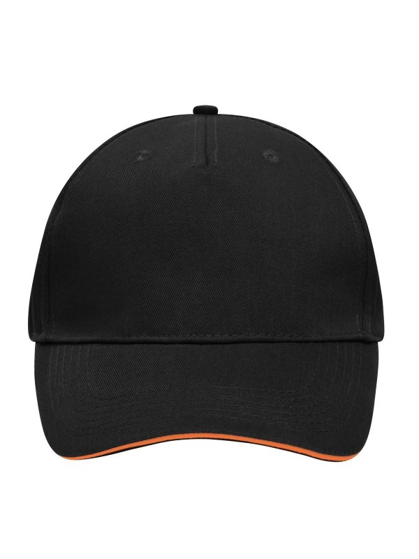 black/orange