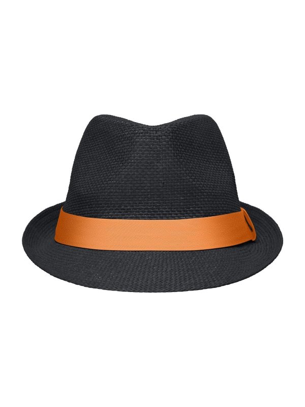 black/orange