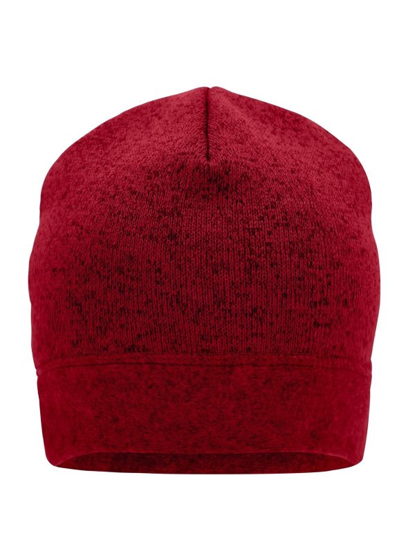 red-melange/black