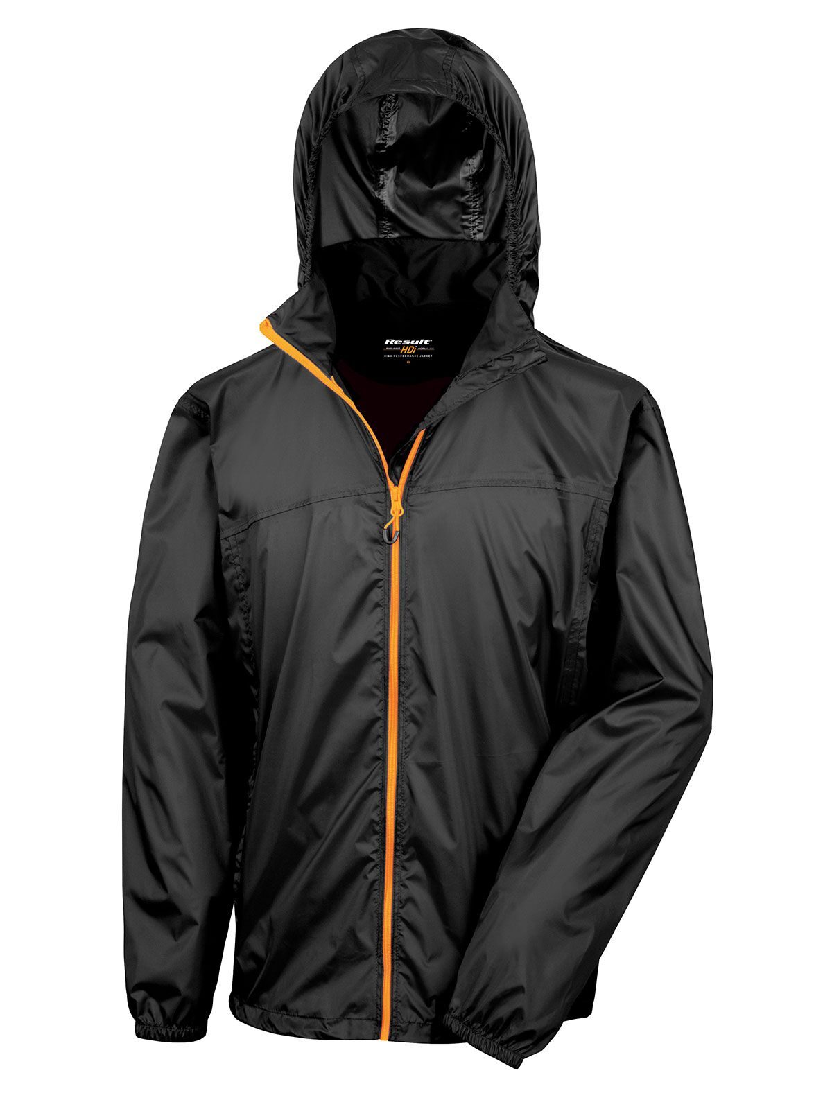 black/orange