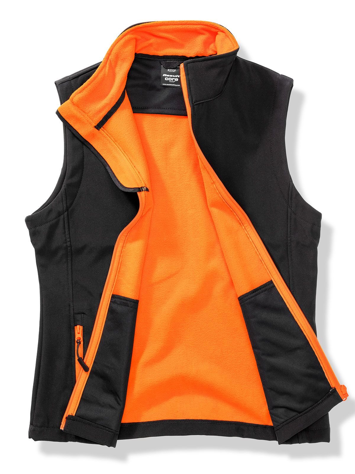 black/orange