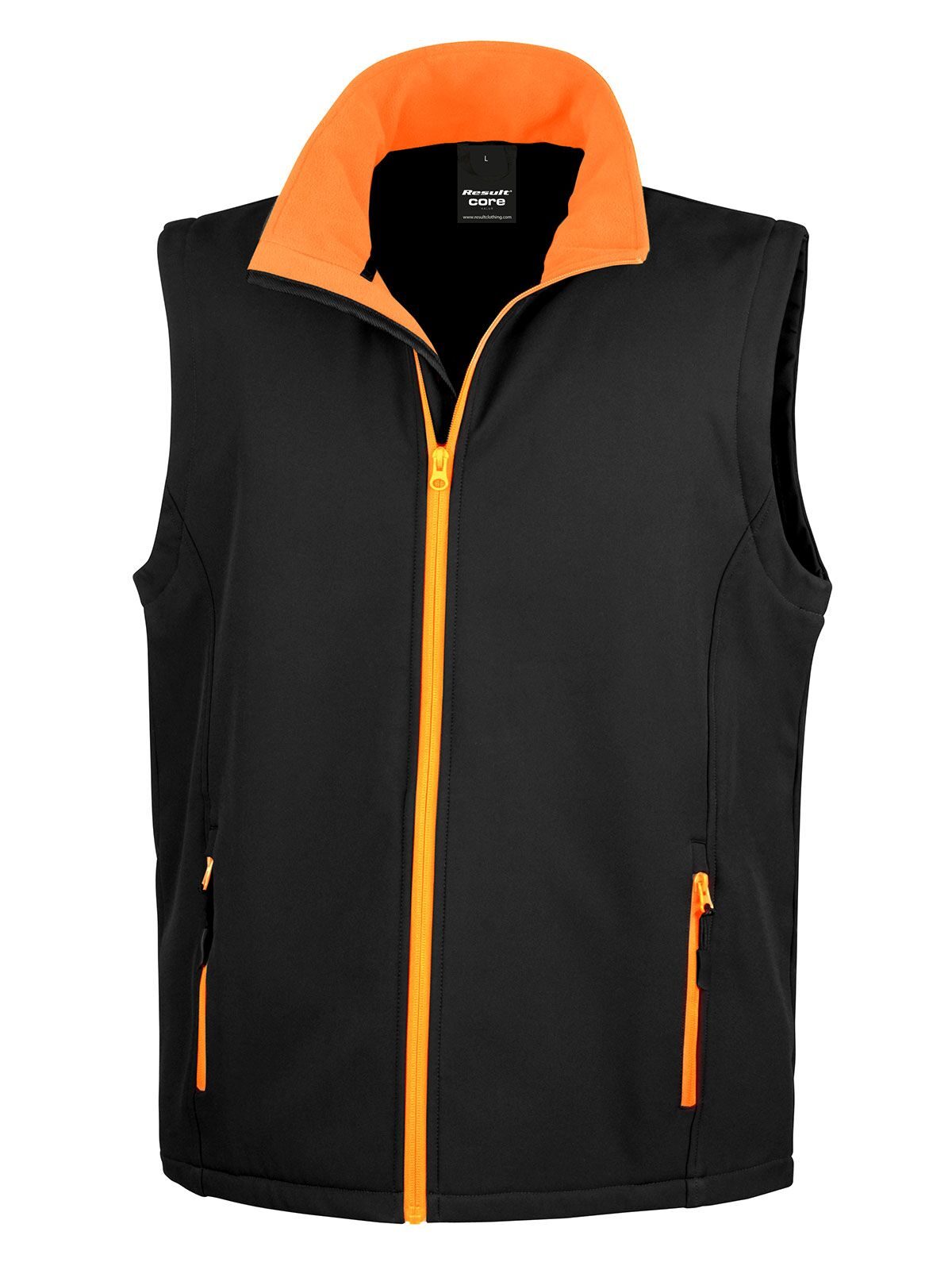 black/orange