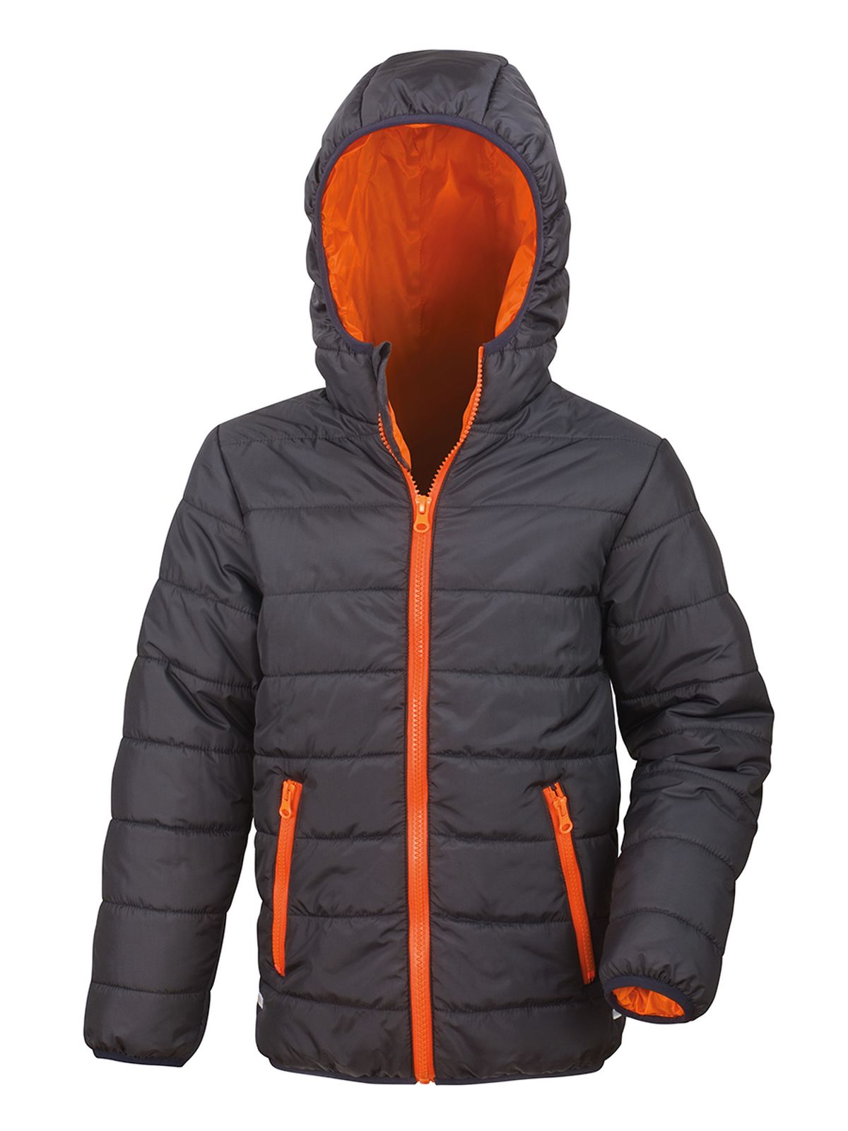 black/orange