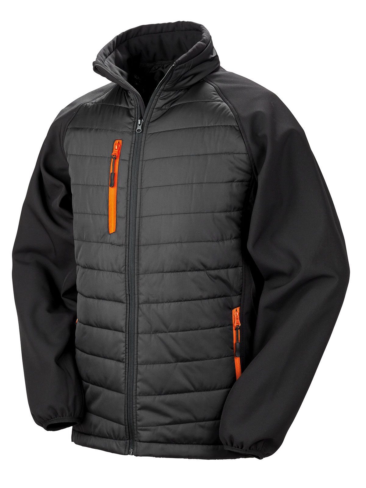 black/orange