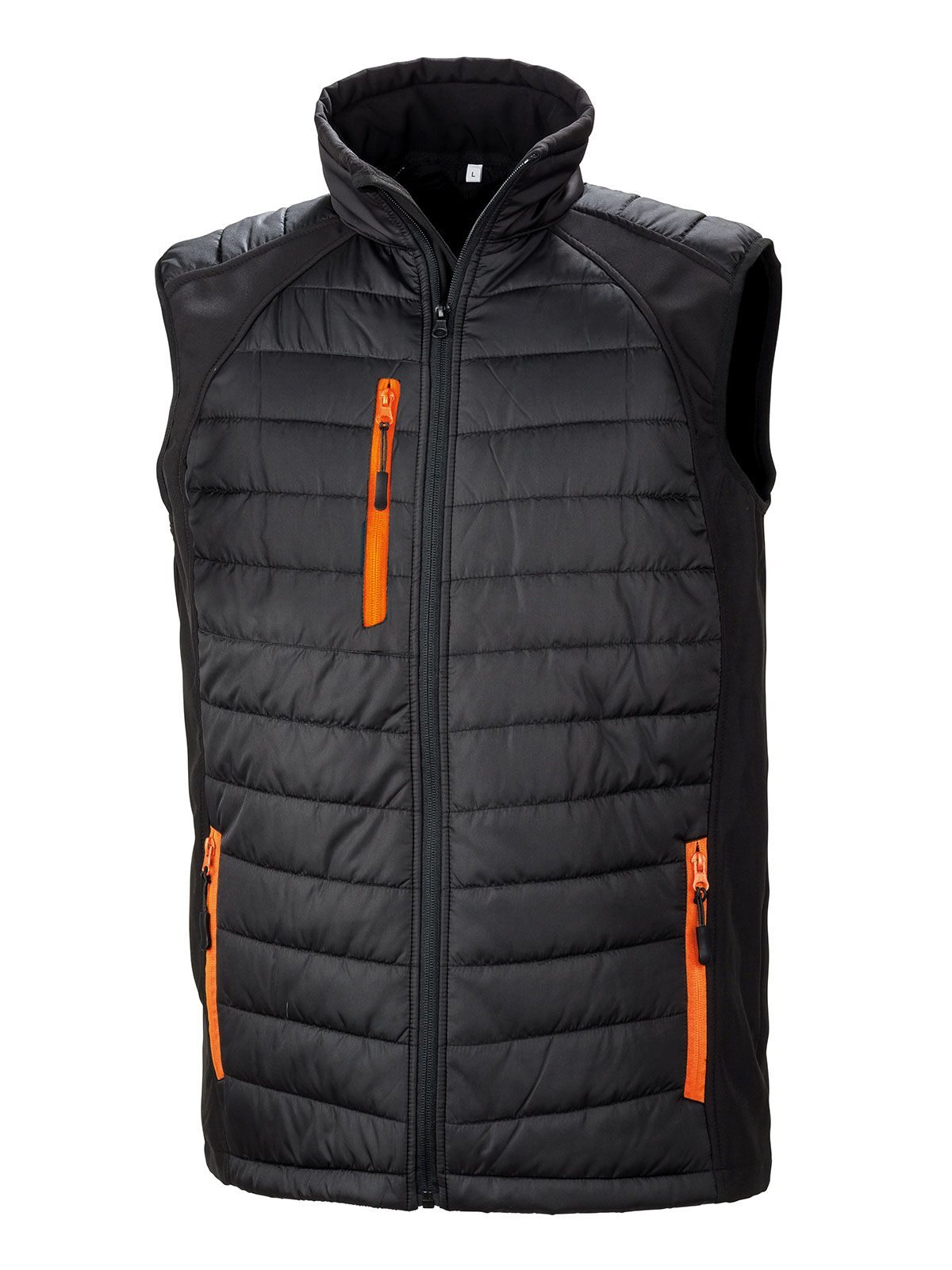black/orange