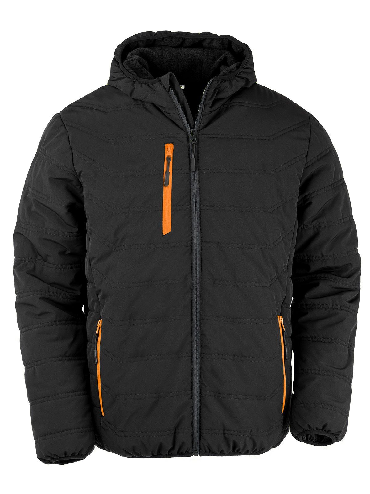 black/orange