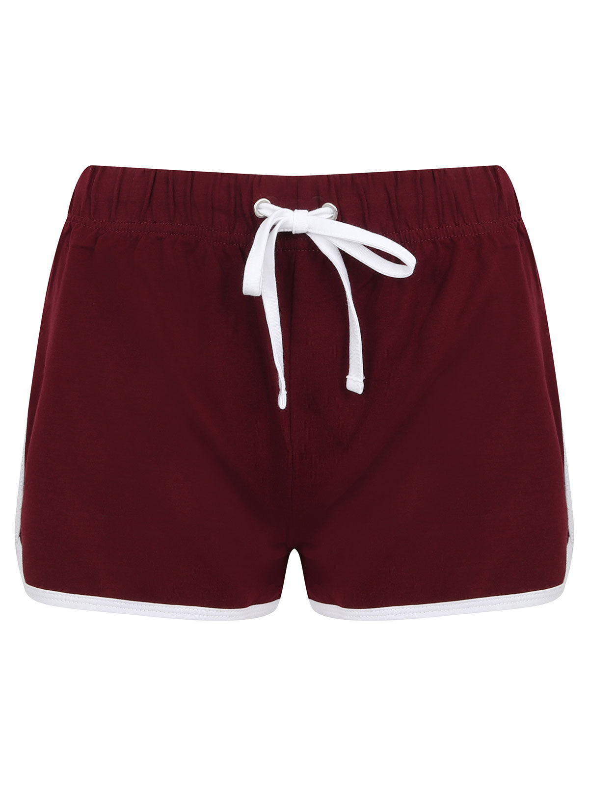 burgundy/white